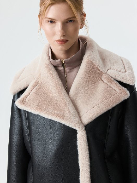 Дубленка из искусственной кожи: фото №3