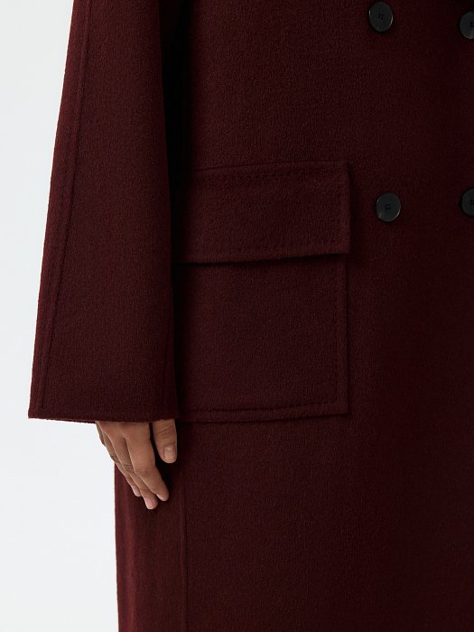 Свободное пальто с шерстью: фото №4