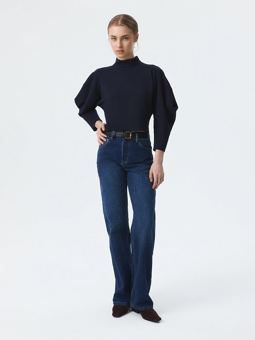 Лонгслив с объемными рукавами 3/4: фото №2