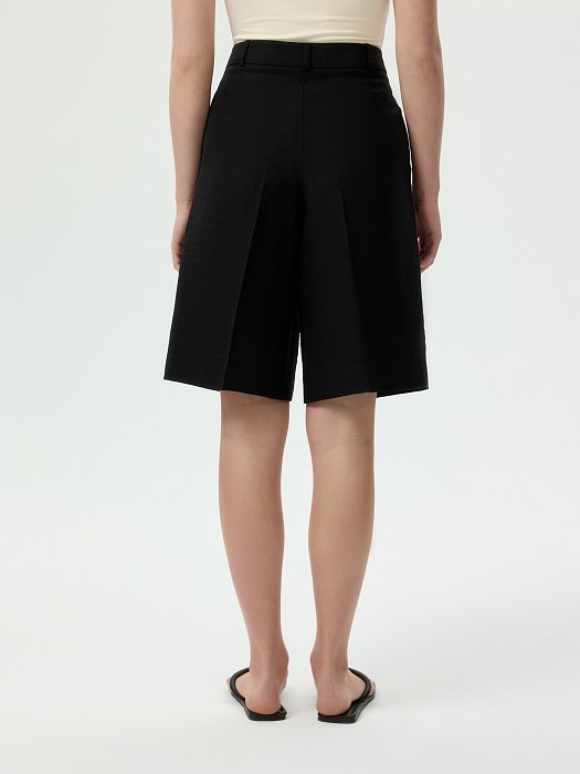 Шорты из тенселя и льна: фото №6