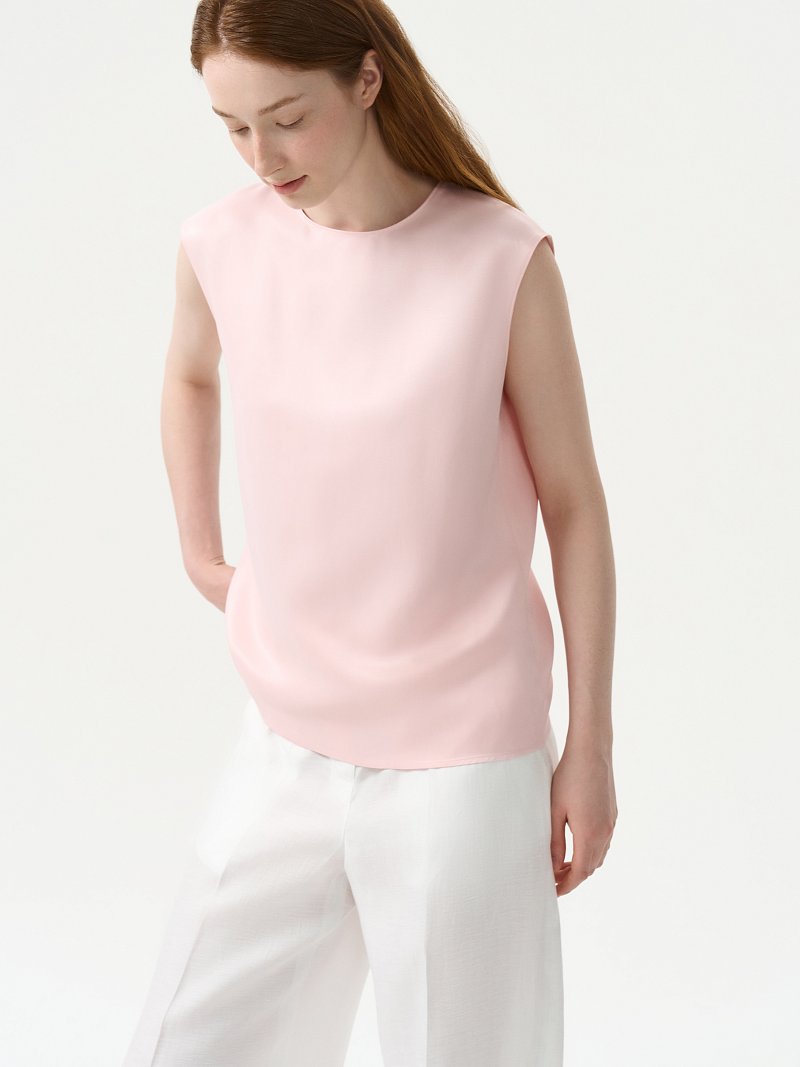 Прямой топ из сатина