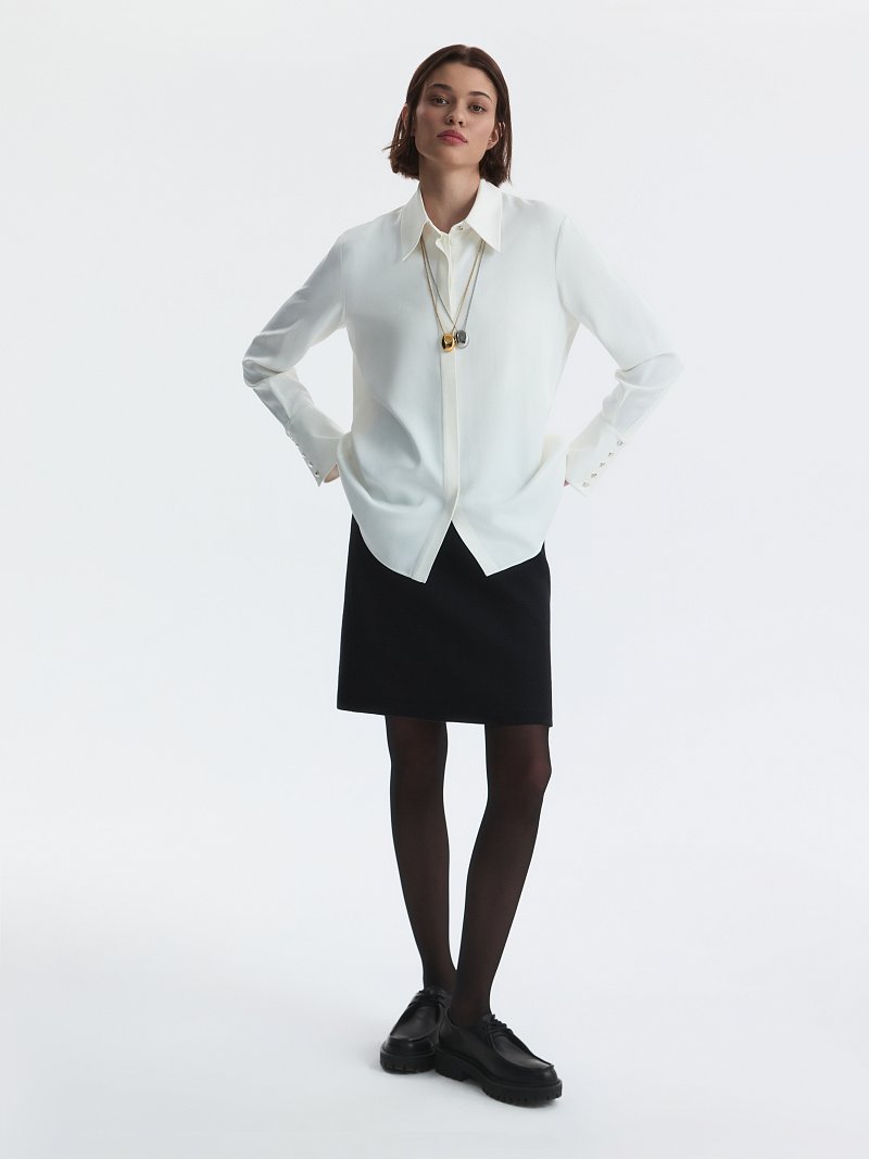 Юбка-трапеция из твида