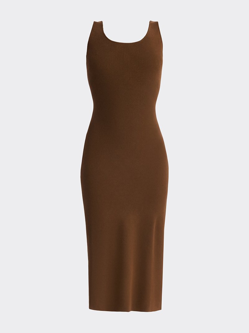 Платье-миди из трикотажа