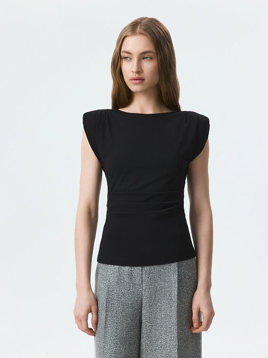 Приталенная блуза из трикотажа: фото №3