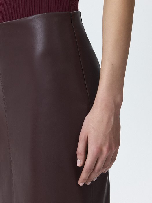Юбка-макси из экокожи: фото №3