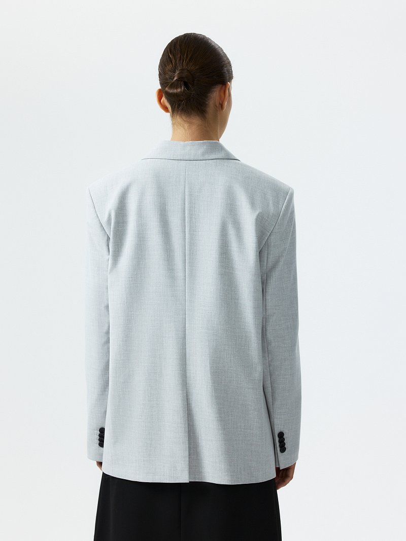 Прямой однобортный жакет