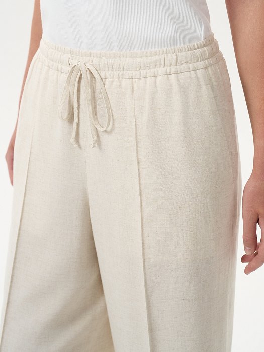 Брюки на кулиске со льном: фото №2
