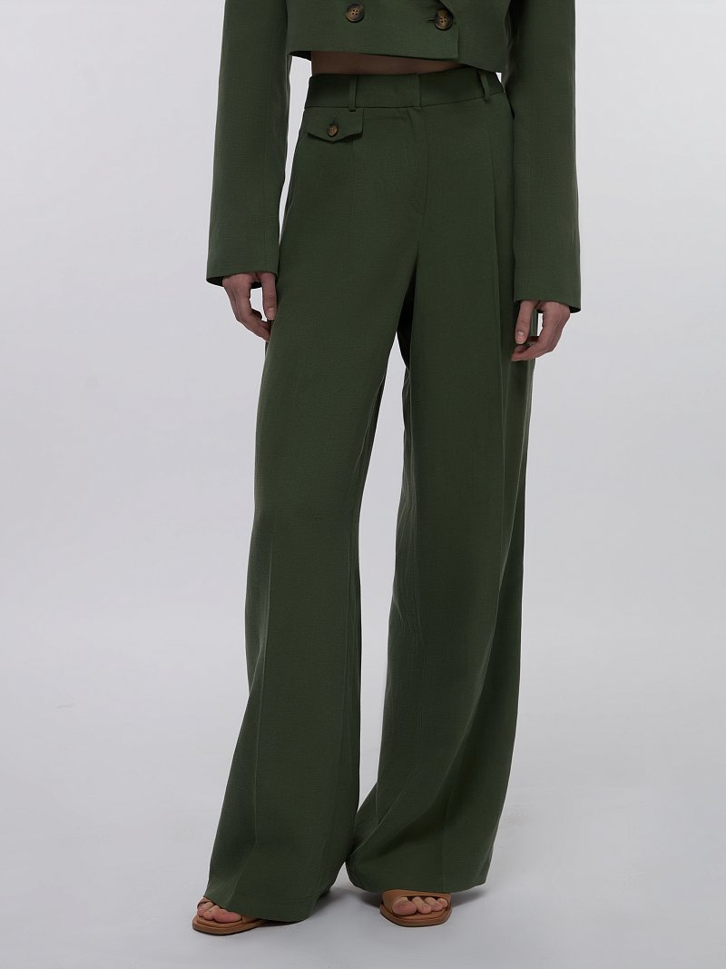 Классические брюки со льном