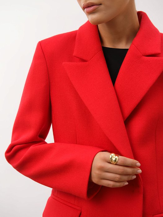 Пальто приталенное из шерсти: фото №7