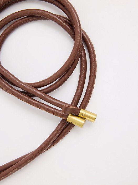 Пояс-шнурок из натуральной кожи: фото №3