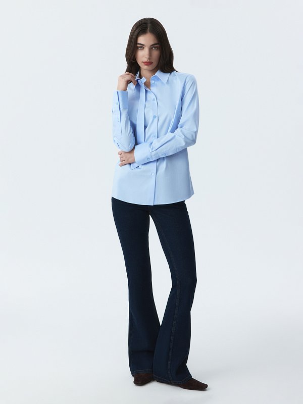 Рубашка со съемным галстуком