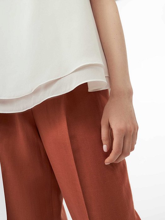 Двухслойный свободный топ: фото №3