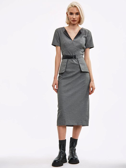 Платье с двусторонней баской: фото №6