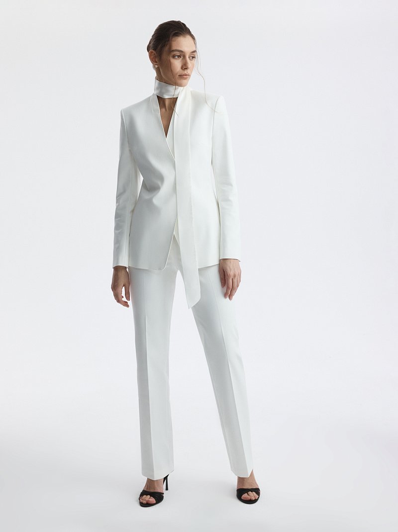 Приталенный жакет из хлопка