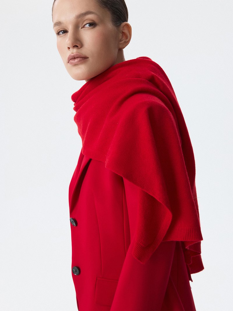 Приталенный жакет из вискозы