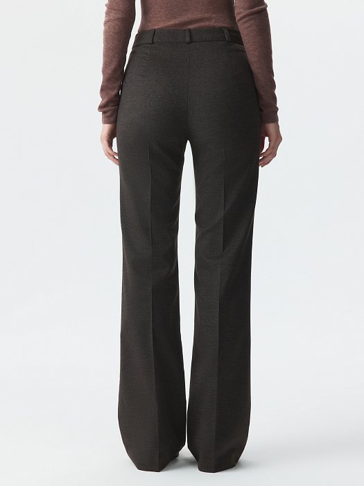 Расклешенные брюки из фланели: фото №4