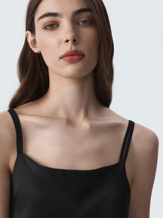 Платье-комбинация из искусственного шелка: фото №6