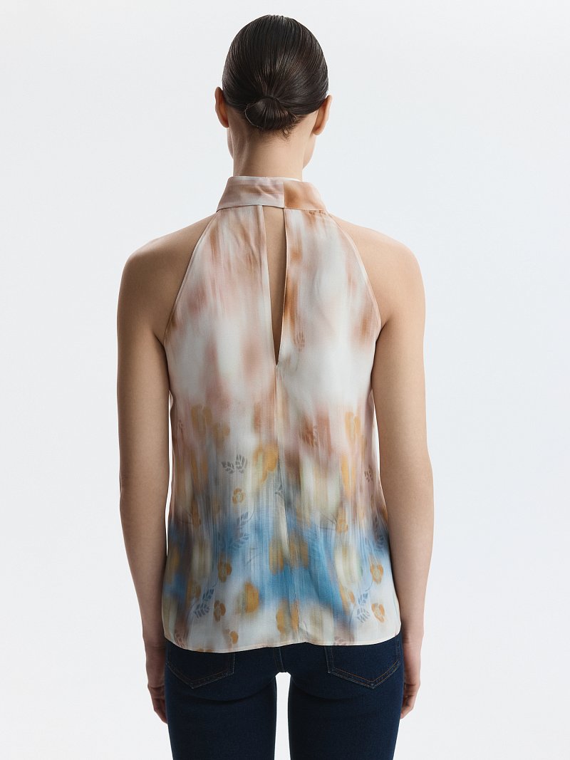 Атласный топ-халтер