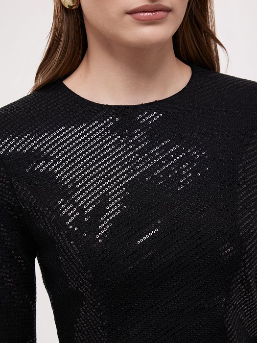 Платье-макси с пайетками: фото №3