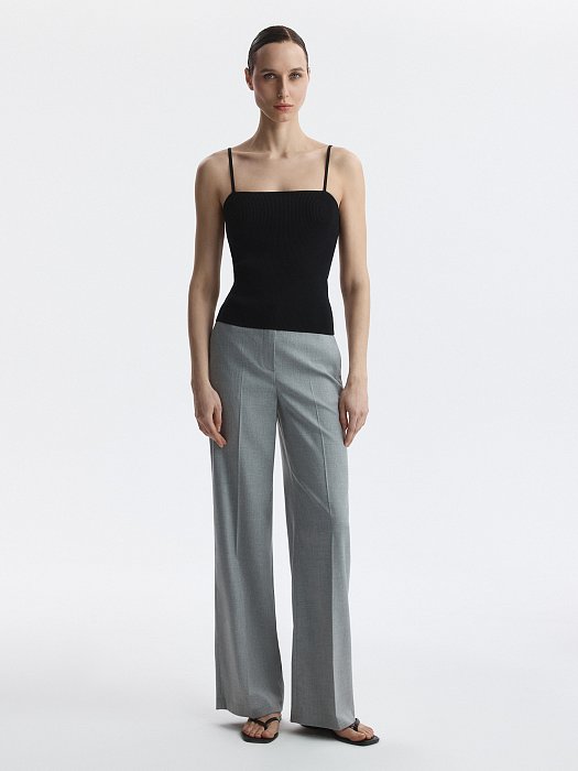 Трикотажный топ на бретелях: фото №2