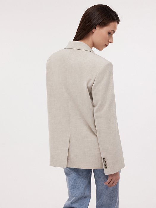 Однобортный жакет оверсайз (Р158): фото №4