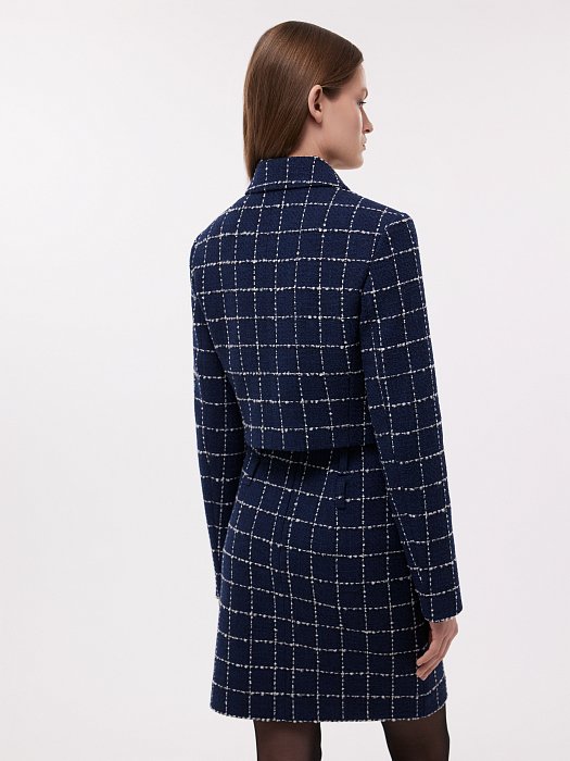 Твидовый жакет в клетку: фото №4