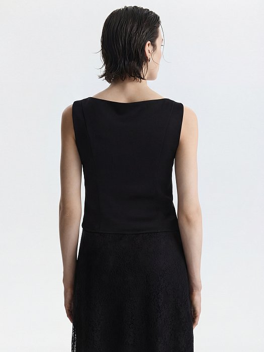 Атласный топ на молнии: фото №5