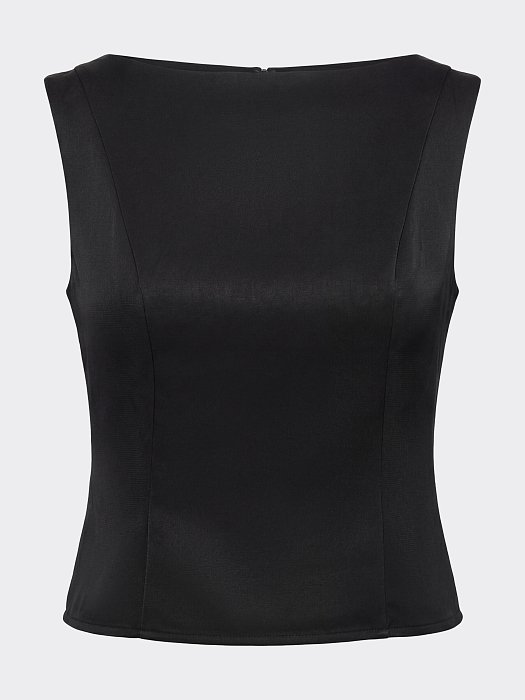 Атласный топ на молнии: фото №7