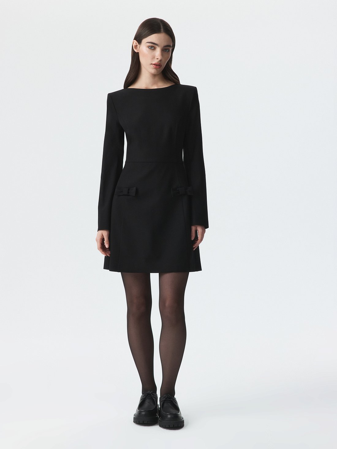 Классическое приталенное платье (Р158): фото №1