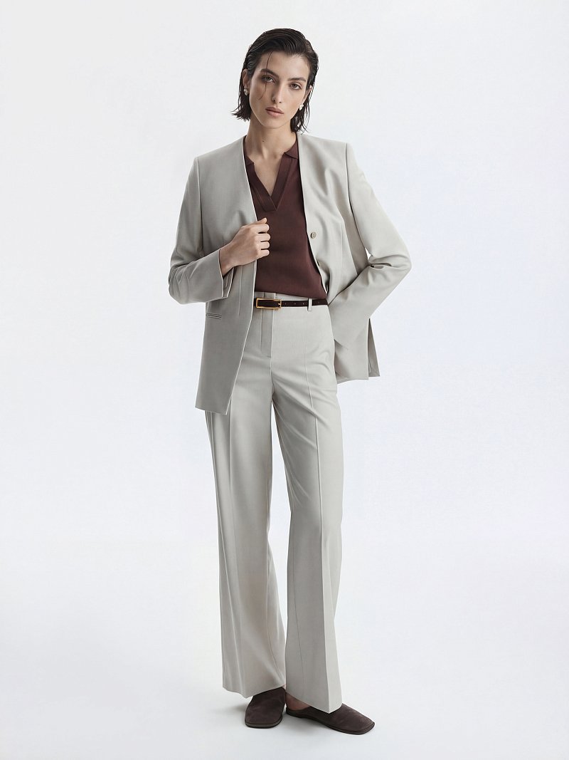 Брюки прямого кроя