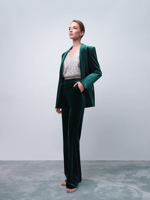 Жакет из бархатной ткани: фото №2