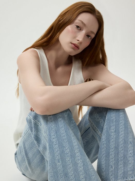 Джинсы с принтом: фото №2