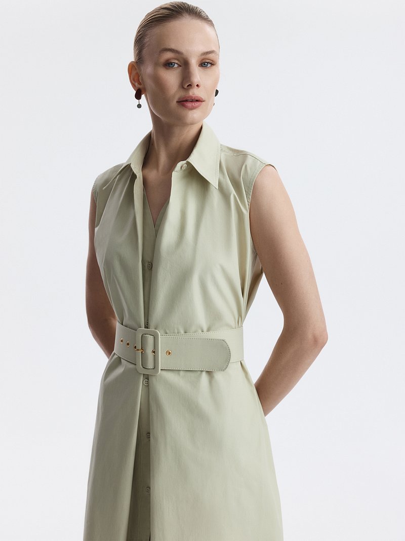 Платье-миди из 100% хлопка