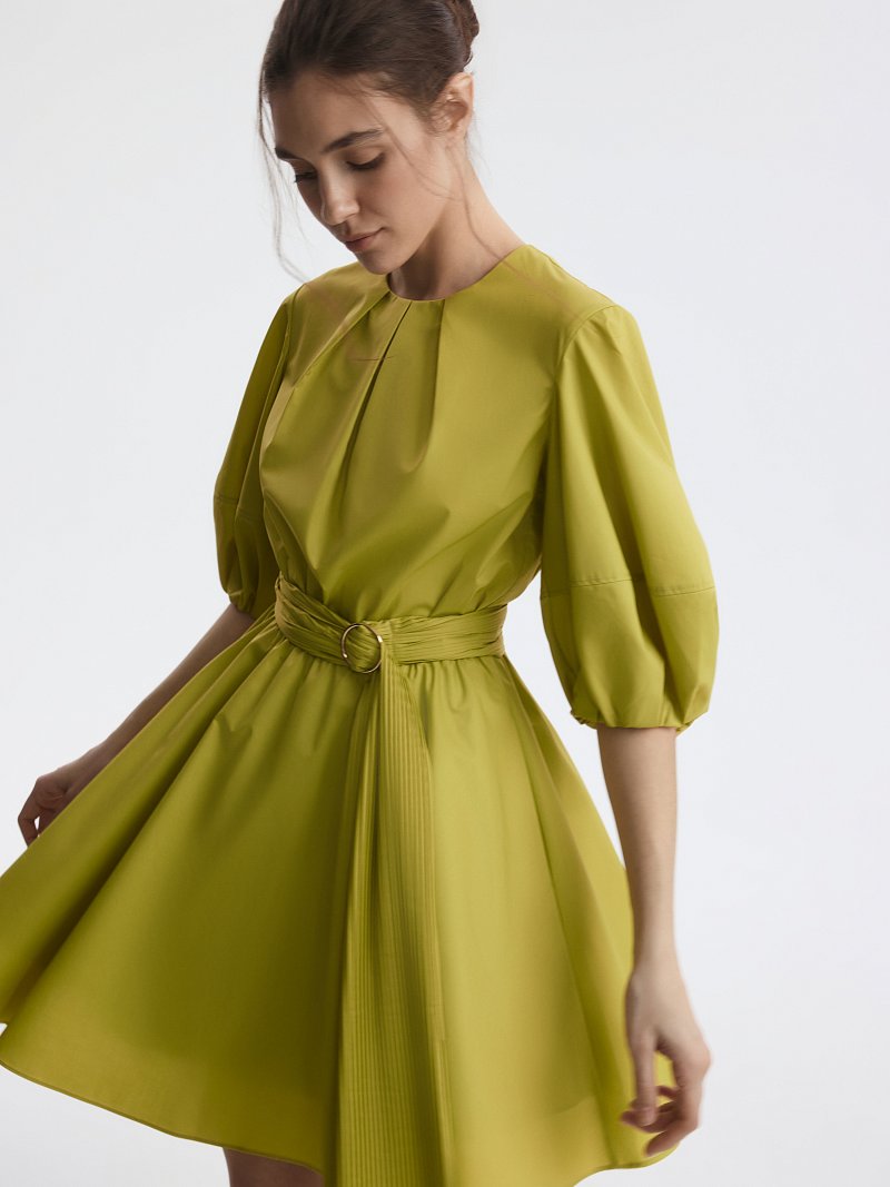 Платье из хлопка с поясом