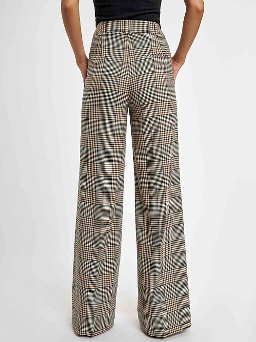 Широкие брюки в клетку: фото №4