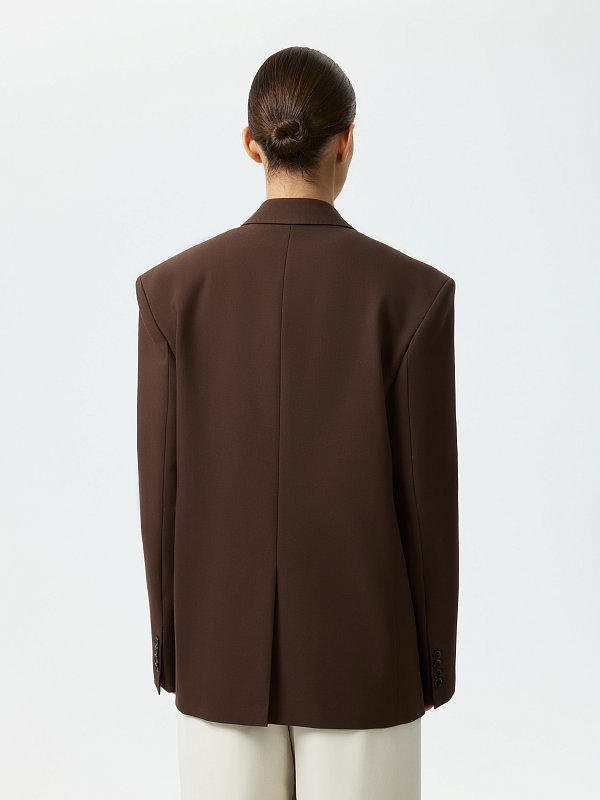 Прямой жакет из хлопка