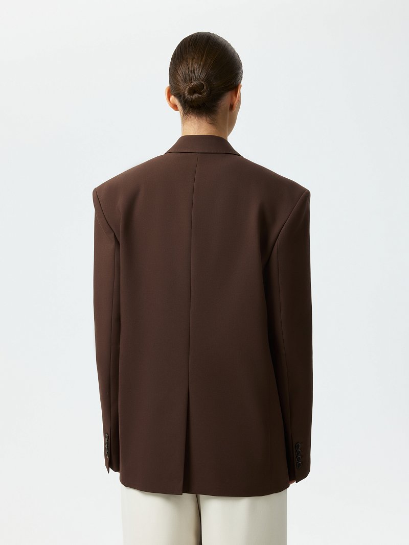 Прямой жакет из хлопка