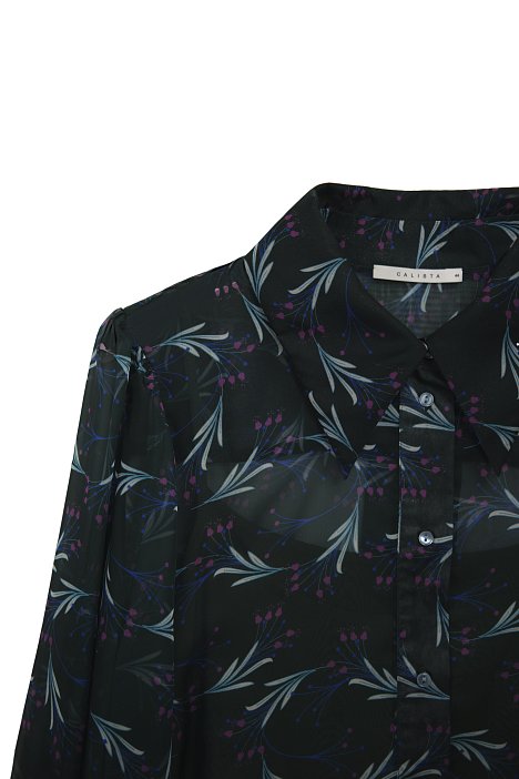 Блуза из шифона с принтом: фото №9