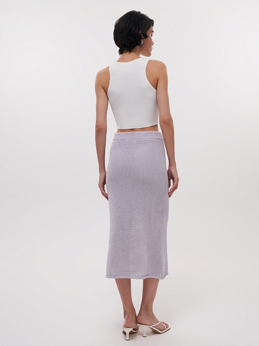 Вязаная юбка с пайетками: фото №5