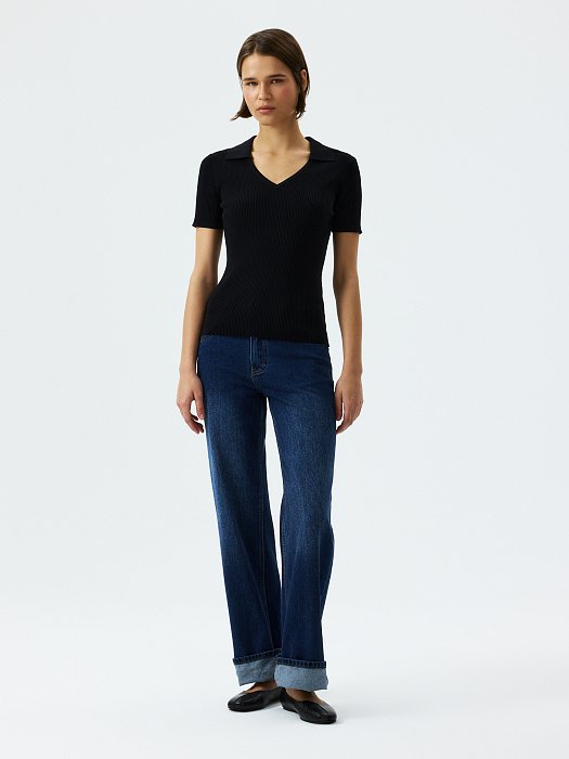 Джемпер с отложным воротником: фото №5