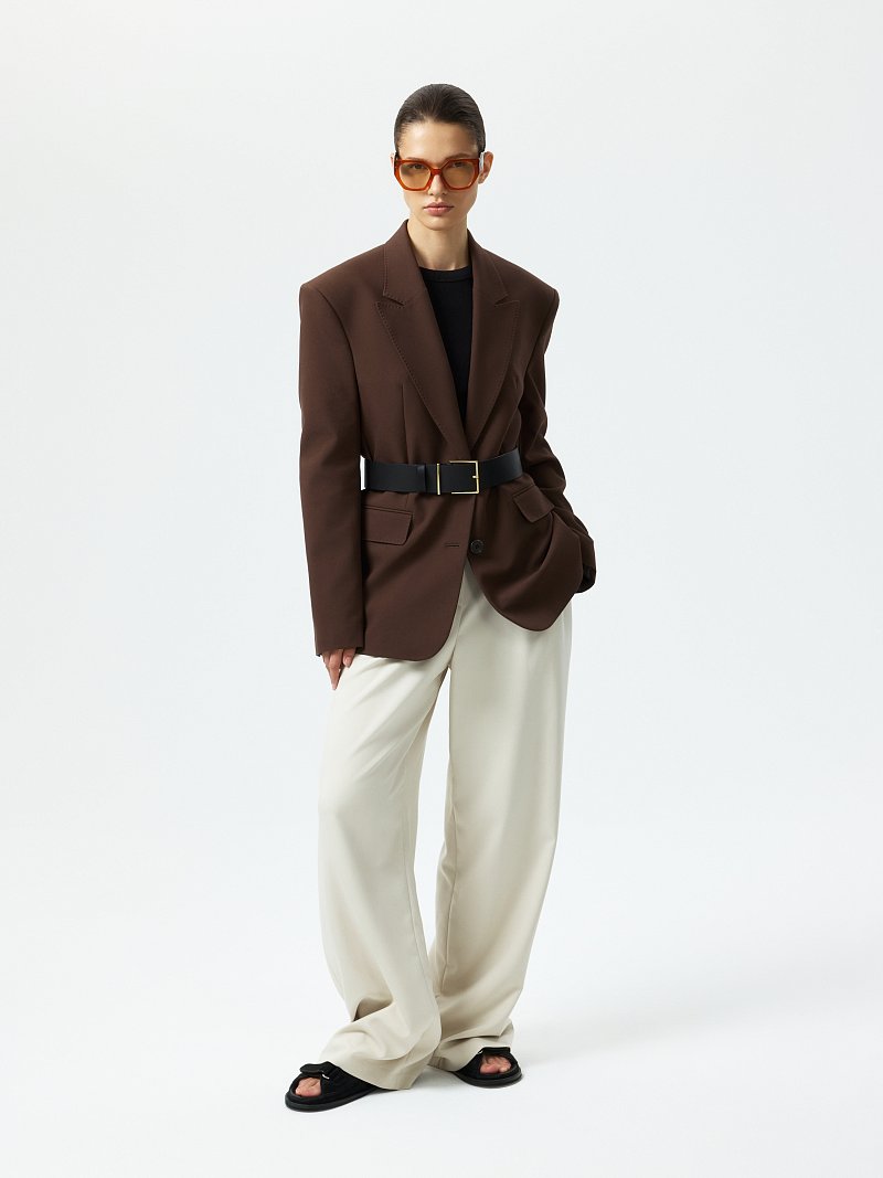 Прямой жакет из хлопка