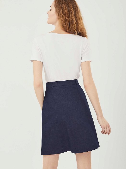 Юбка-трапеция с кнопками: фото №3