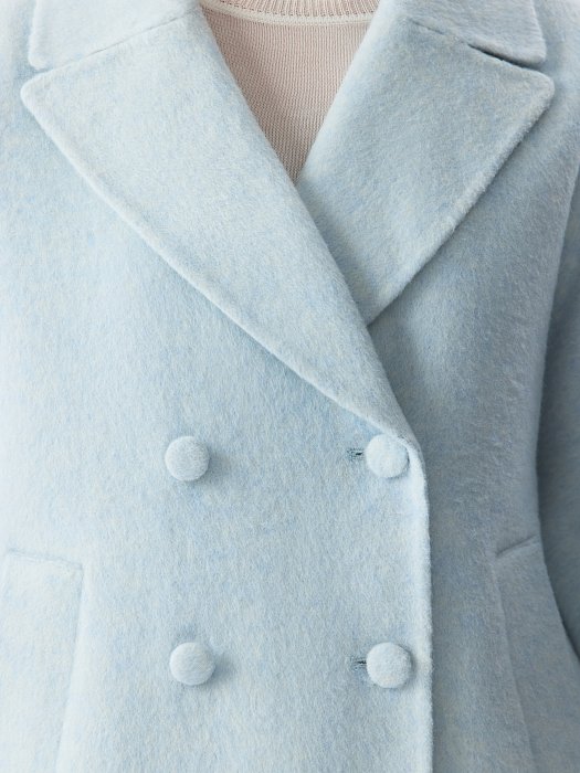 Двубортное укороченное пальто: фото №4