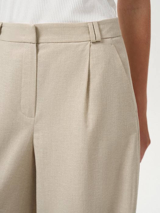 Широкие брюки со льном: фото №2