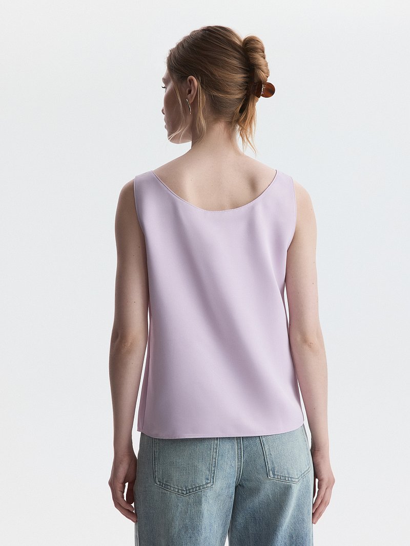 Топ из атласной ткани