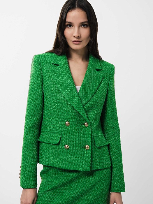 Жакет из фактурной ткани: фото №6