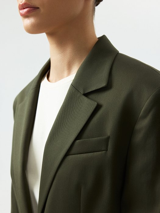 Укороченный жакет из хлопка: фото №6