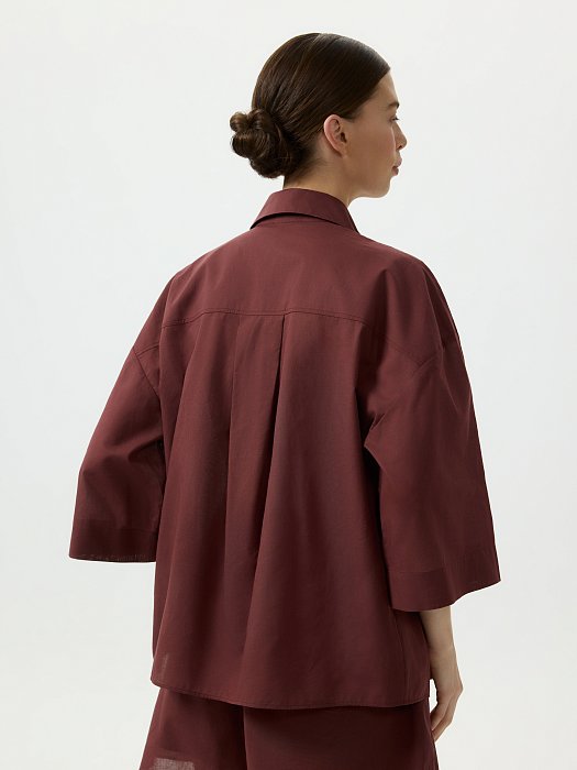 Рубашка с топом из хлопка: фото №3