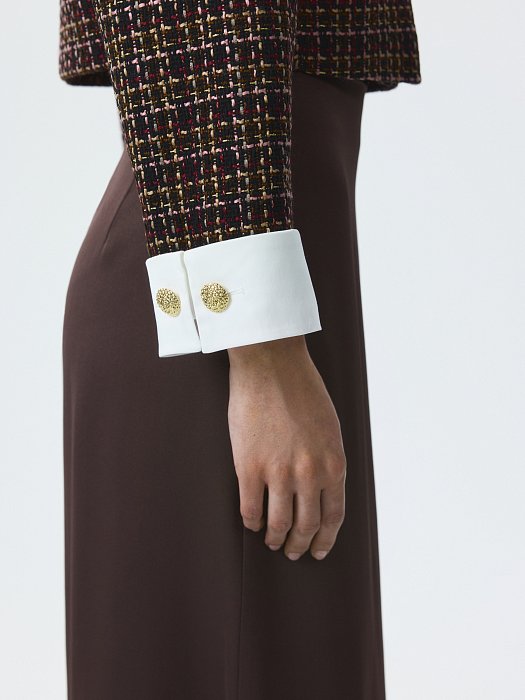 Твидовый жакет со съемными деталями: фото №5