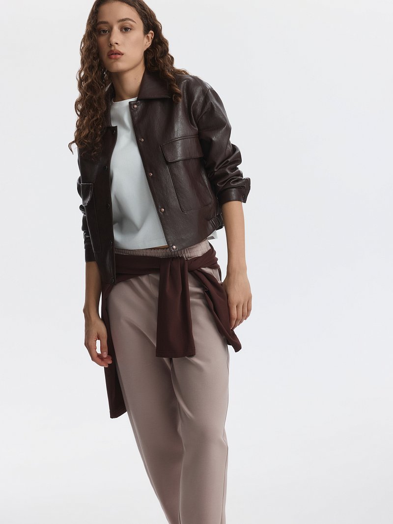 Трикотажные брюки из вискозы